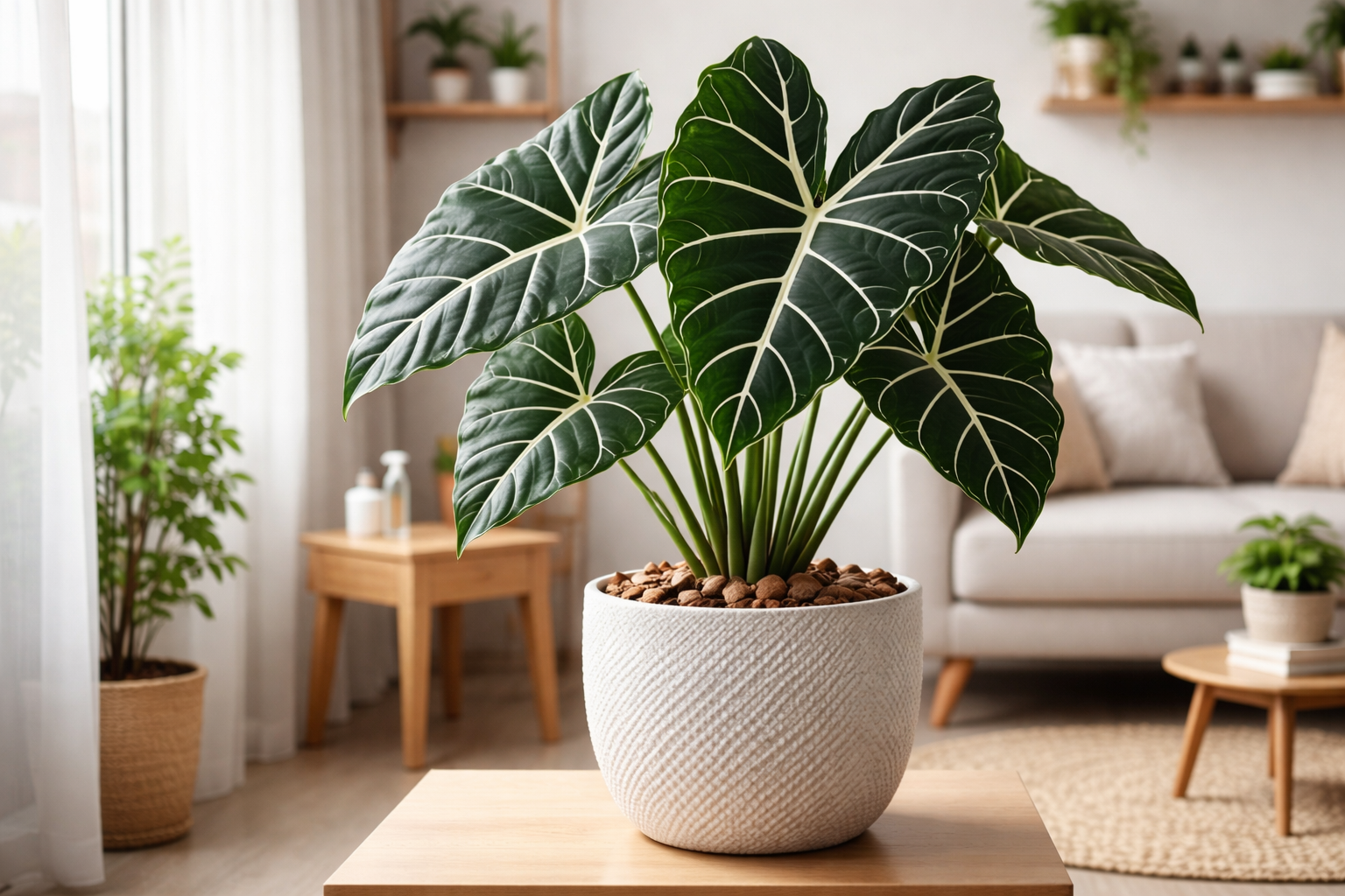 Como cultivar Alocasia Amazônica em apartamento pequeno com iluminação indireta e ventilação limitada