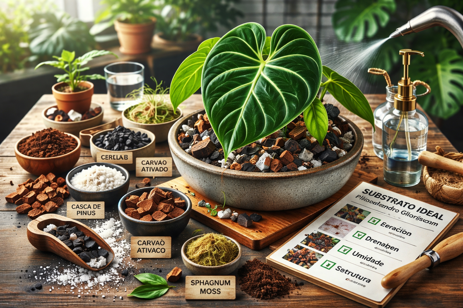 Guia de substrato ideal para Philodendron Gloriosum ornamental de coleção